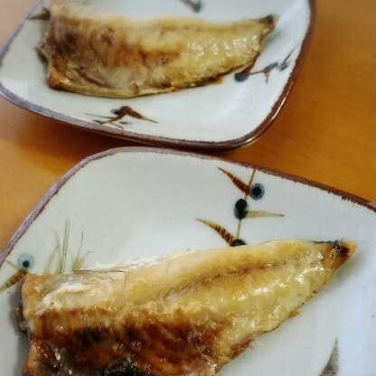 とっても美味しく焼けました♪
身もふっくら！
洗い物も少なくすんで良いですね♪
ごちそうさまでした～☆